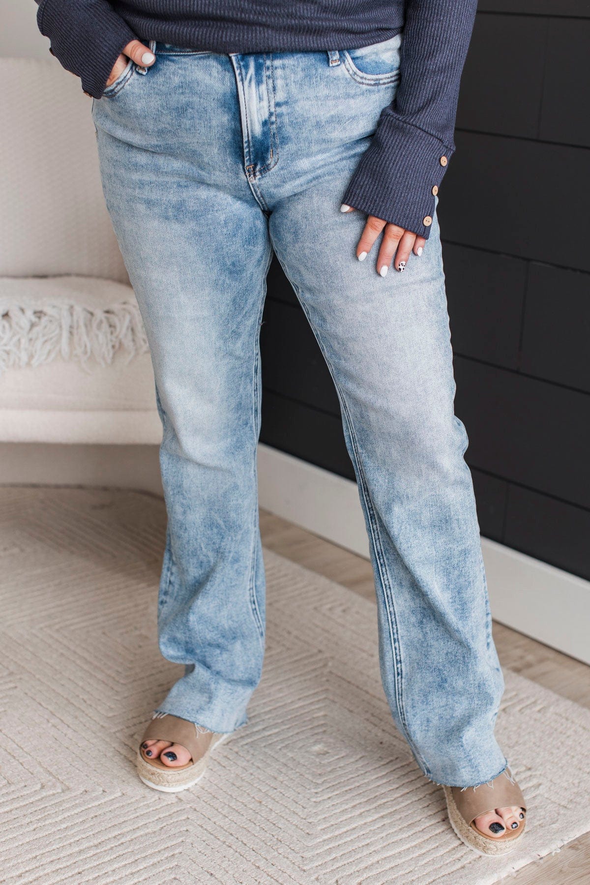 Vervet Bootcut Jeans- Roe Wash – The Pulse Boutique