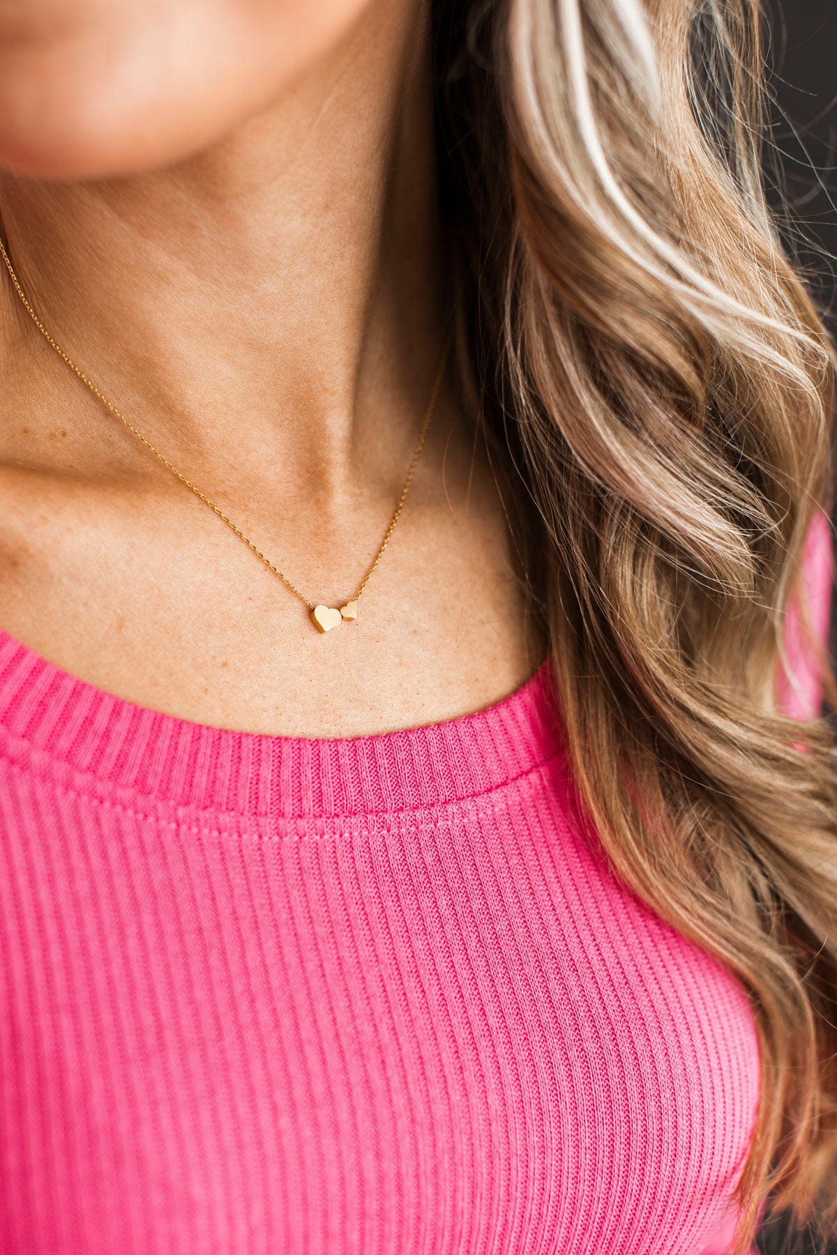 Loved By All Heart Necklace- Gold