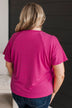 In Plain View Knit Top- Hot Pink