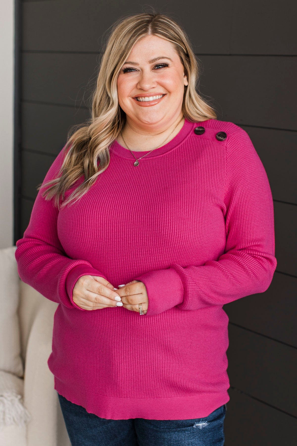 Plus size hot pink sweater hotsell