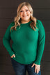 Hearts Beat Together Knit Sweater- Emerald