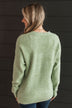 Feeling Fortunate Knit Sweater- Sage