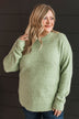 Feeling Fortunate Knit Sweater- Sage