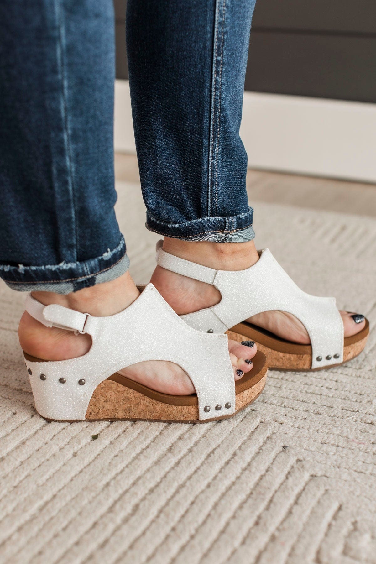 Very G Amara Wedge Sandals- White