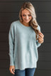 Stay Magical Sprinkle Knit Sweater- Light Blue
