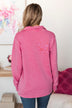Reason To Celebrate Quarter Zip Pullover- Hot Pink
