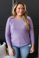 This Is Living Long Sleeve Top- Lavender