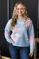 Beauty In The Ordinary Floral Sweater- Blue