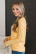 Abundance Of Love Knit Sweater- Yellow