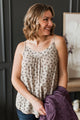 Ready For The Future Floral Tank Top- Light Taupe & Plum