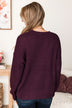 Captivating In Color Knit Sweater- Eggplant