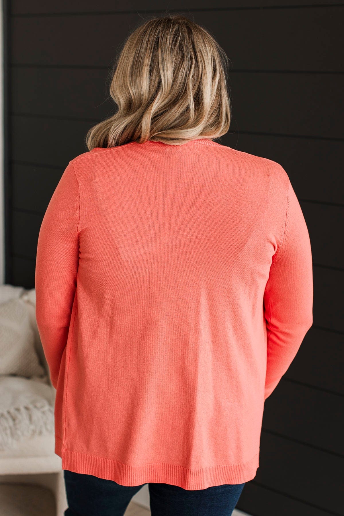 Many Reasons Lightweight Cardigan Coral