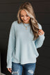 Captivating In Color Knit Sweater- Sky Blue
