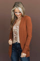 Essential Cardigan- Rust