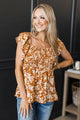 Life Full Of Music Floral Blouse- Ginger