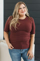 Gentle Devotion Short Sleeve Top- Wine