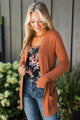 Essential Cardigan- Rust
