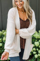 Because You're Mine Knit Cardigan- Light Blush