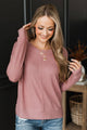 Do What You Love Knit Top- Dusty Mauve