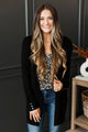 Always Impressive Knit Cardigan- Black