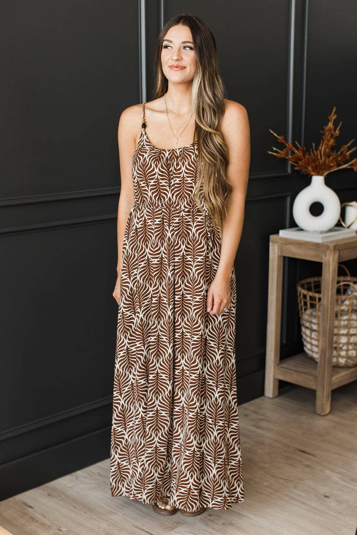 brown patterned dress Buy Monsoon Brown Paris Polka Dot Jersey Cropped Sleeve Midi Dress with Floral Lace Collar from Next USA