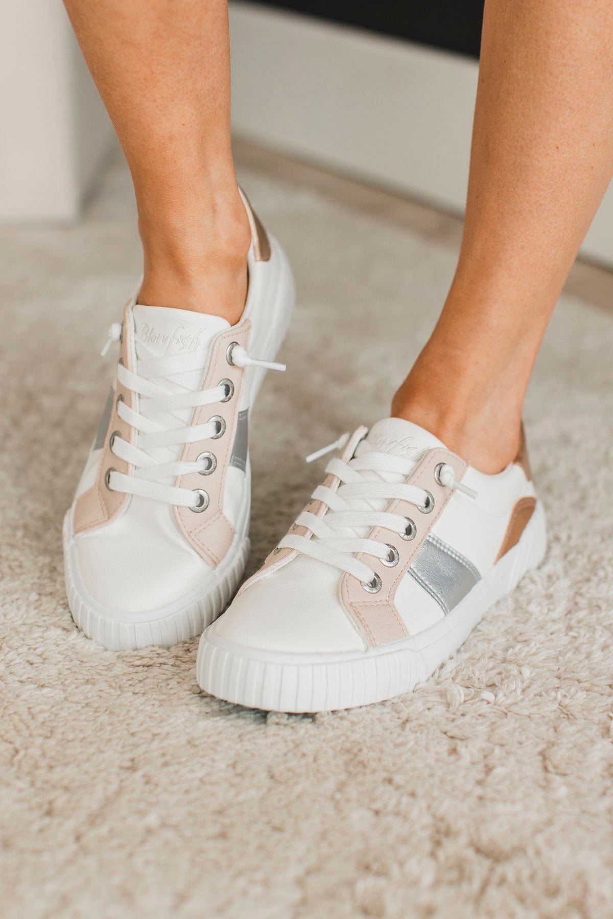 Blowfish white tennis shoes deals