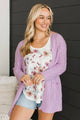 Fulfill Your Promise Knit Cardigan- Lavender
