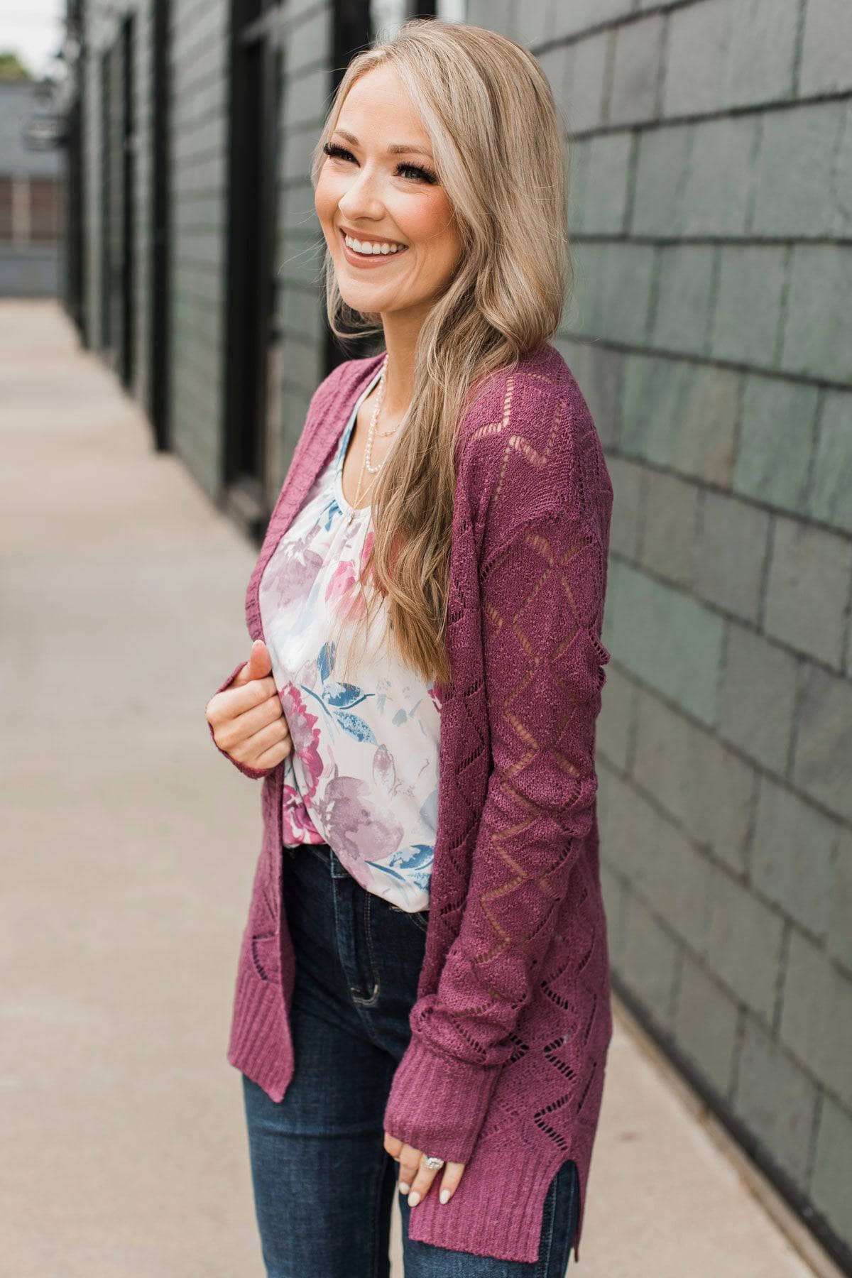 DPM by Depech Mode Cardigan Femme M Violet Court Maille Épaisse Manches DPM by Depech Mode Cardigan Femme M Violet Court Maille Épaisse Manches