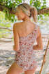 Beach Bound Floral One-Piece Swimsuit- Rust & Ivory