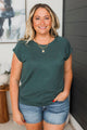 Making Sense Short Sleeve Top- Dark Jade