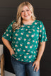 Forever Special Floral Blouse- Emerald