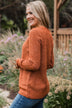Simply Unforgettable Knit Sweater- Copper