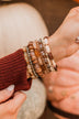 Made You Blush Beaded Bracelet Set- Brown