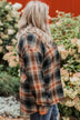Remarkable Moments Plaid Top- Amber & Grey