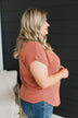 Carefree Days Knit Top- Terracotta