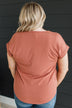 Carefree Days Knit Top- Terracotta