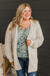 Take Another Look Popcorn Cardigan- Beige