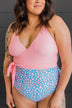 Beach Party One-Piece Swimsuit- Pink & Pastel Leopard