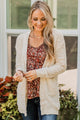 Movie Date Popcorn Knit Cardigan- Ivory