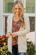 Movie Date Popcorn Knit Cardigan- Ivory