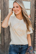 "Hand Picked Pumpkins" Graphic Tee- Cream