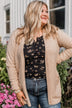 Props To You Sprinkle Knit Cardigan- Taupe