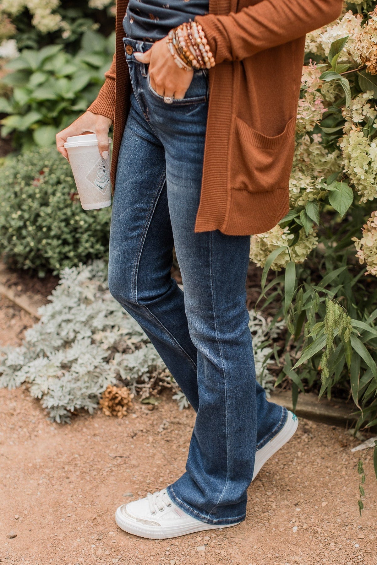 Vervet High-Rise Bootcut Jeans- Tamsin Wash