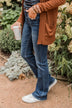 Vervet High-Rise Bootcut Jeans- Tamsin Wash