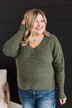 Lovely Meeting You Knit Sweater- Olive