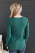 Dreams Of Forever Ribbed Top- Hunter Green