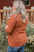 Simply Unforgettable Knit Sweater- Copper