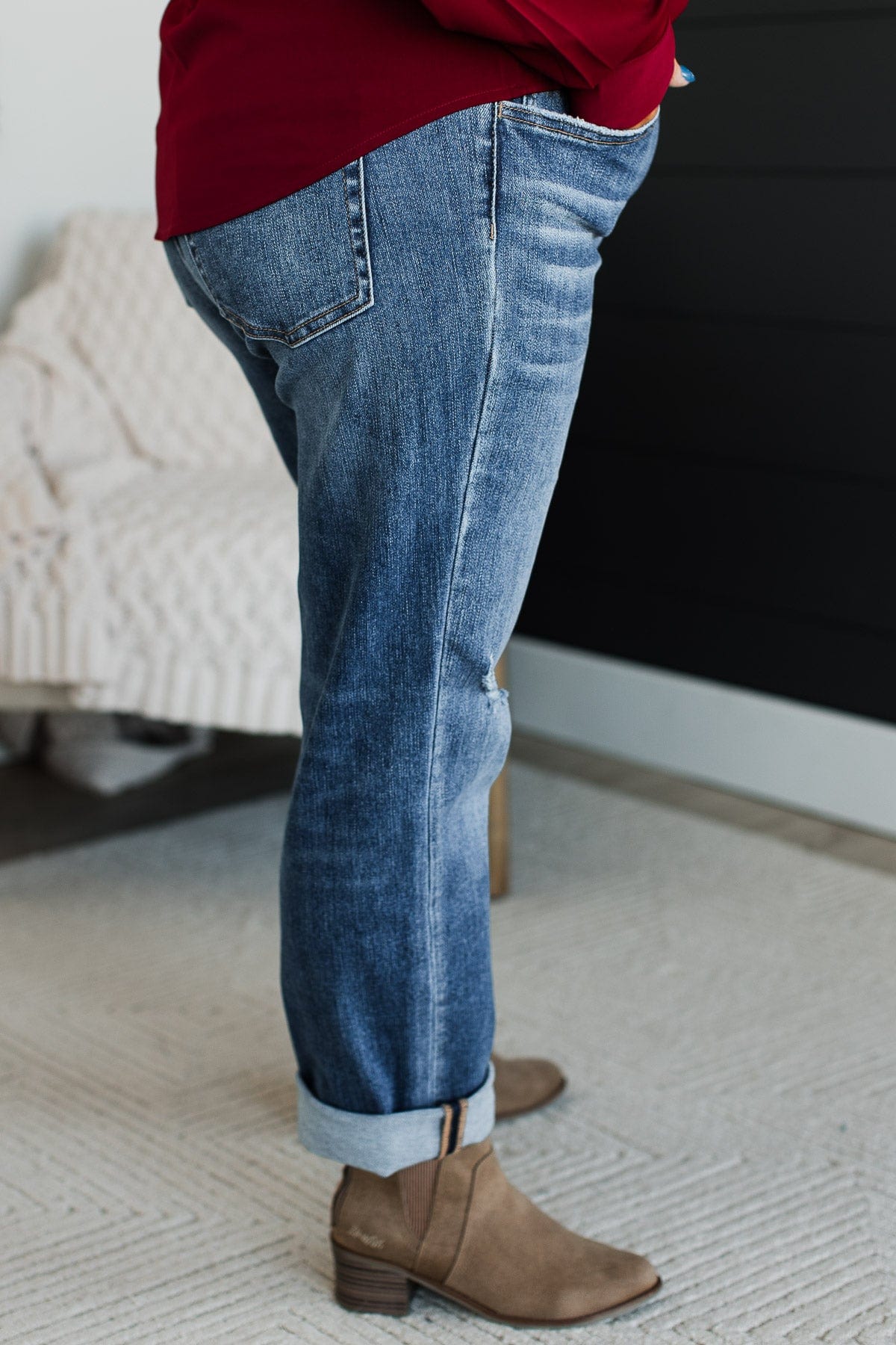 Vervet Slim Straight Jeans- Jolie Wash