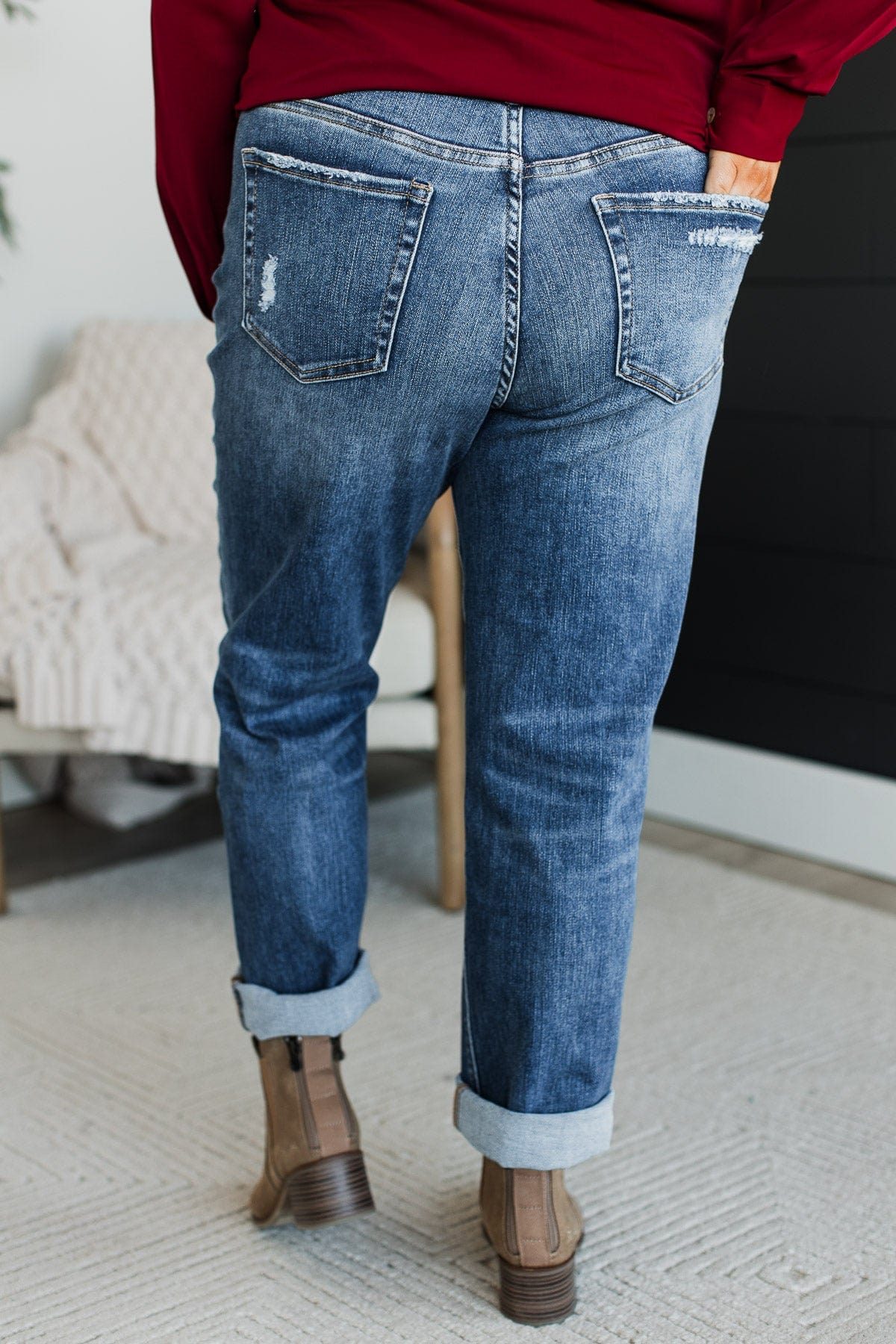 Vervet Slim Straight Jeans- Jolie Wash