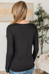 Here To Impress Knit Top- Black